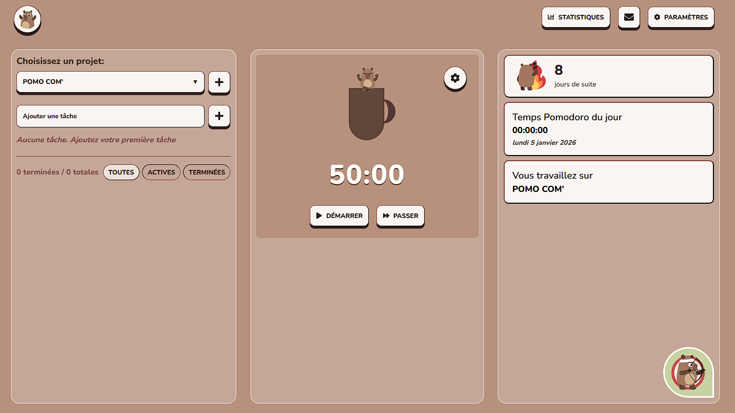Application Pomodoro Gamifiée : Rendre le Focus Addictif